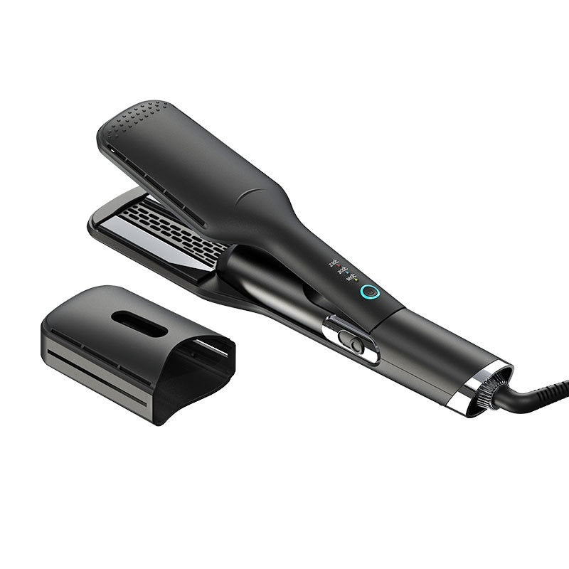 2-in-1 Hot Air Straightener for Wet & Dry Hair – Wide Panel Hair Straightening Brush