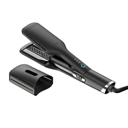 2-in-1 Hot Air Straightener for Wet & Dry Hair – Wide Panel Hair Straightening Brush