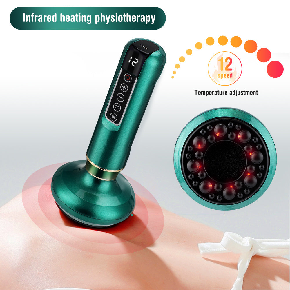 Electric Vacuum Cupping Massager | Anti-Cellulite & Fat Burning Gua Sha Cups | Slimming Suction