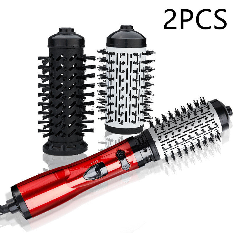 2-in-1 Professional Hair Dryer Brush & Curler – Rotating Hot Air Styling Tool