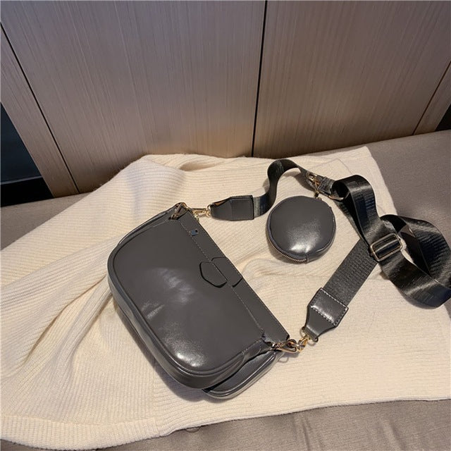 Black Luxury Handbag Set for Women – Stylish College & Everyday Bags