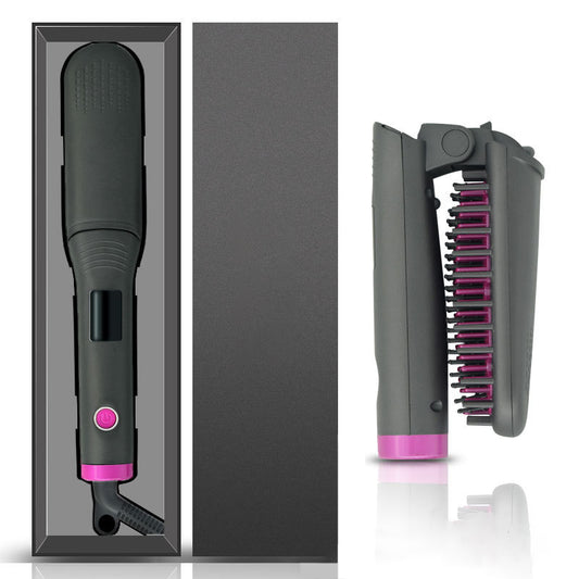 Portable Negative Ion Hair Straightener – Wet & Dry Use, Curl & Straighten, Fast Styling for All Hair Types