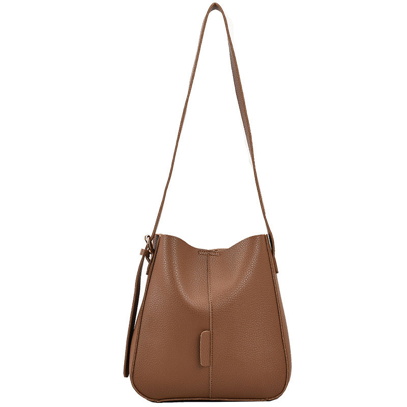 Casual Soft Leather Retro Small Crossbody Bag – Stylish All-Match Shoulder Purse