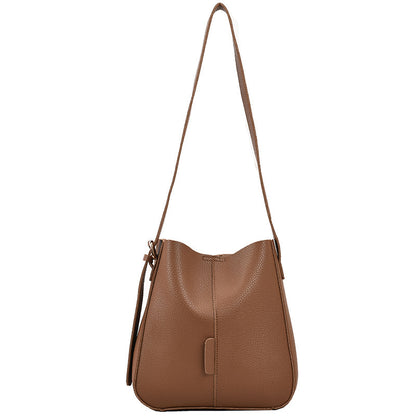 Casual Soft Leather Retro Small Crossbody Bag – Stylish All-Match Shoulder Purse