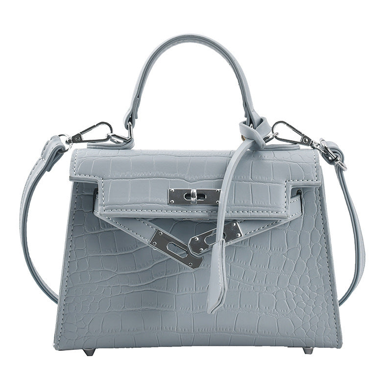 Trendy French Niche Women’s Handbag with Stone Pattern – Chic & Stylish Accessory