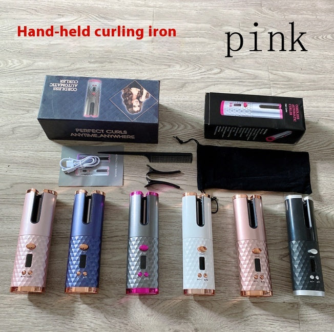Wireless Hair Curler – USB Charging, Portable Auto Rotating Curling Iron for Effortless Styling