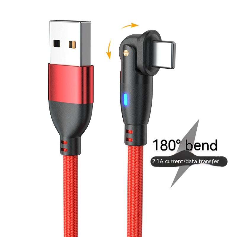 180° Rotating Type-C Fast Charging Cable