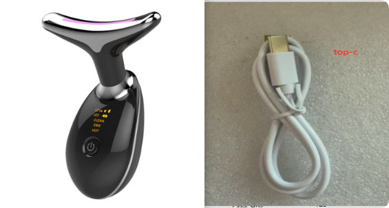 EMS Neck Firming & Lifting Massager – Microcurrent Wrinkle Remover with Heat Therapy
