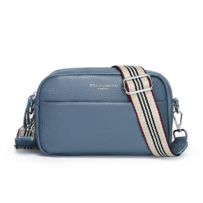 Women's Small Square Shoulder Messenger Bag – Genuine Top Layer Cowhide Leather