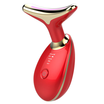 EMS Neck Firming & Lifting Massager – Microcurrent Wrinkle Remover with Heat Therapy
