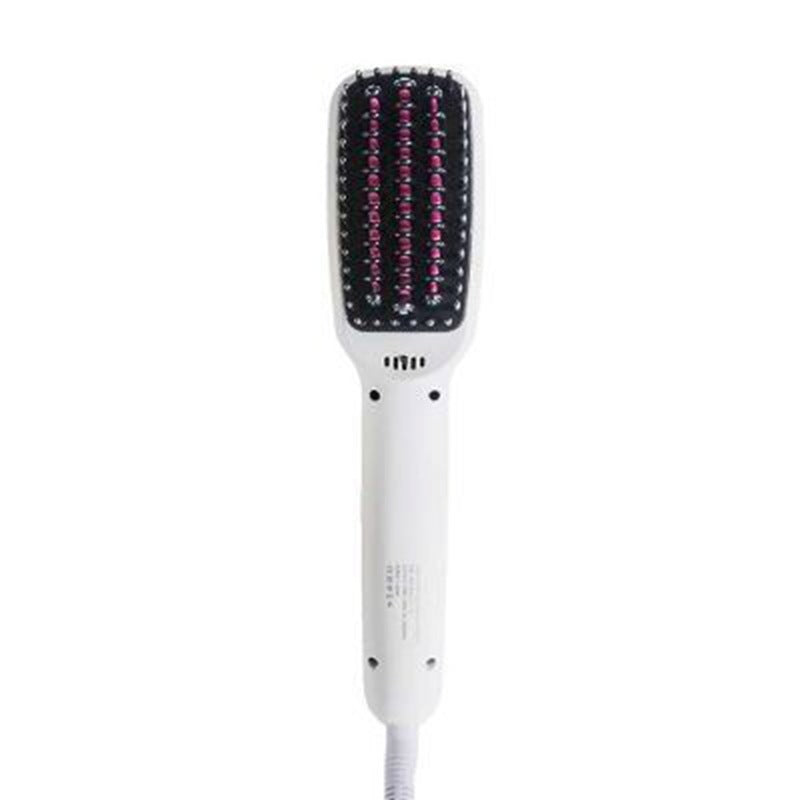 Ionic Hair Straightening Brush – Anti-Frizz Anion Technology, Fast Heating, Portable Hair Straightener Comb