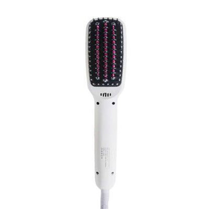 Ionic Hair Straightening Brush – Anti-Frizz Anion Technology, Fast Heating, Portable Hair Straightener Comb