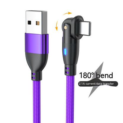 180° Rotating Type-C Fast Charging Cable