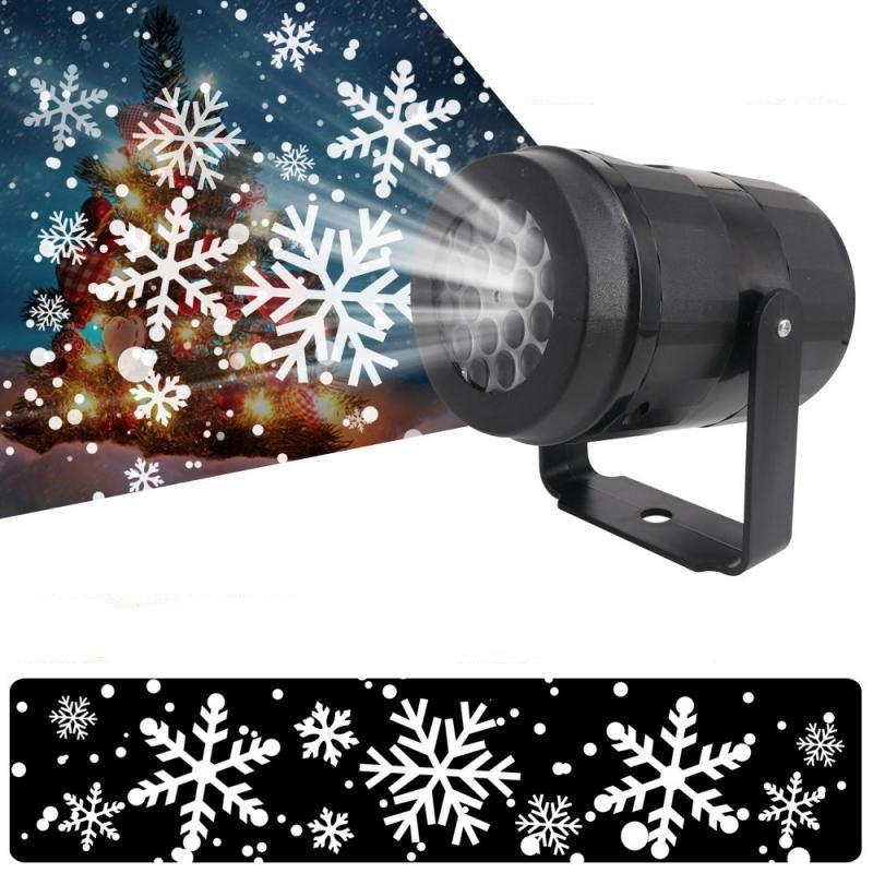 Rotating Snowflake Christmas Projector Light – LED Outdoor Holiday & Garden Decor
