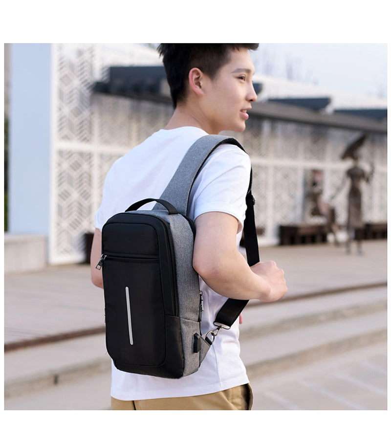 Anti-Theft USB Charging Chest Bag – Secure & Stylish Travel Companion