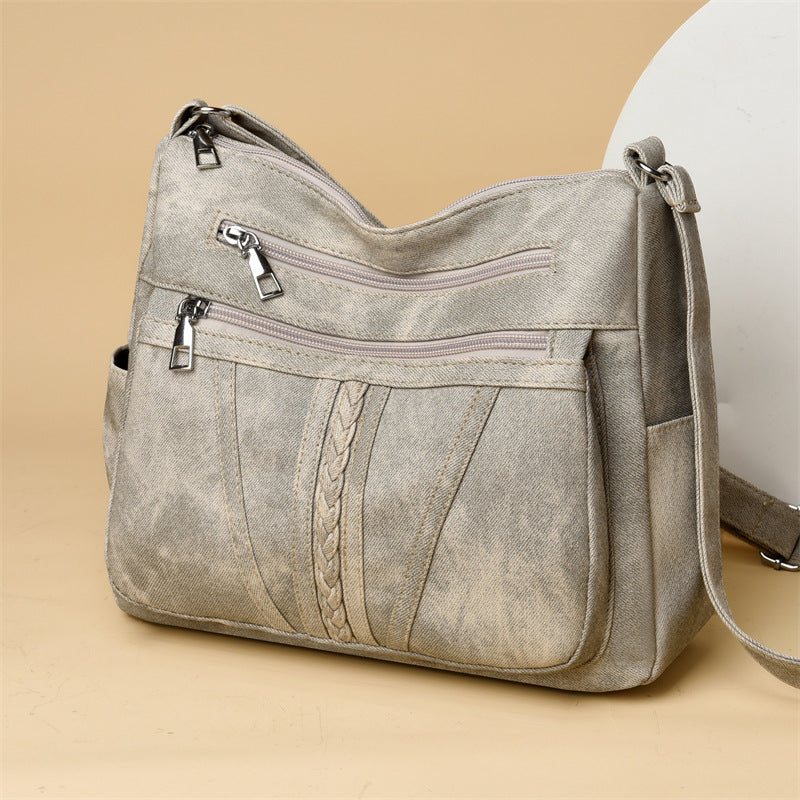 Retro Soft Leather Shoulder Bag – Easy-Match Casual Handbag for Women