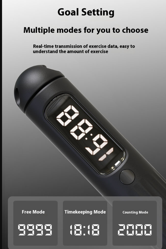 Smart Bluetooth Jump Rope with Counter – Fitness Skipping Rope with Weighted Handles and Activity Tracking