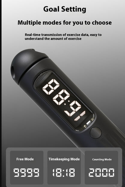 Smart Bluetooth Jump Rope with Counter – Fitness Skipping Rope with Weighted Handles and Activity Tracking