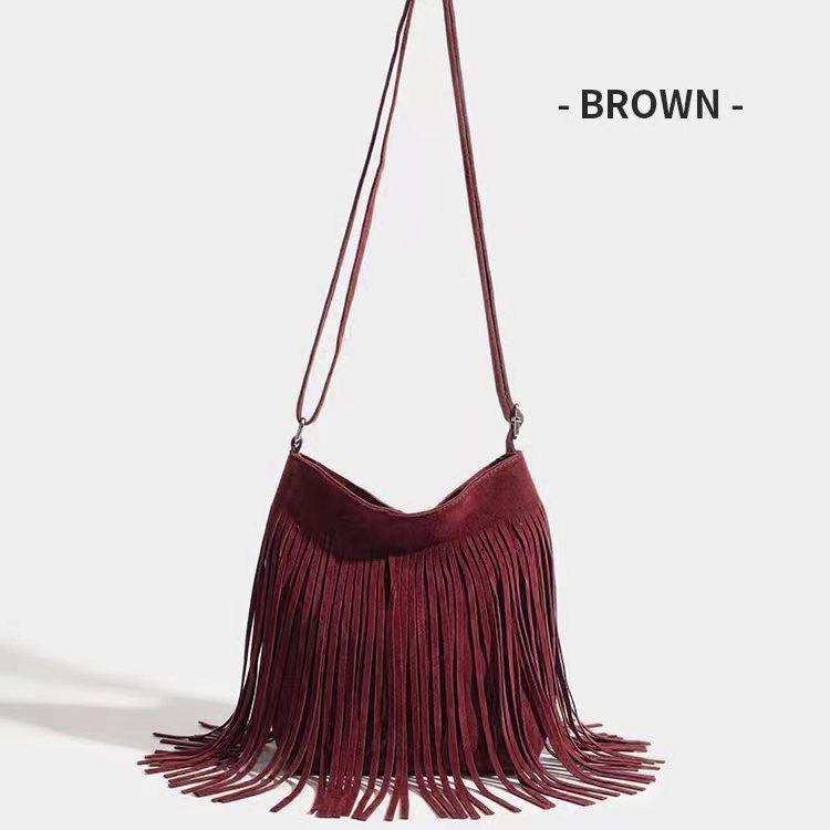 Chic Tassel Shoulder Bag – Simple, Stylish & Trendy Everyday Handbag for Women
