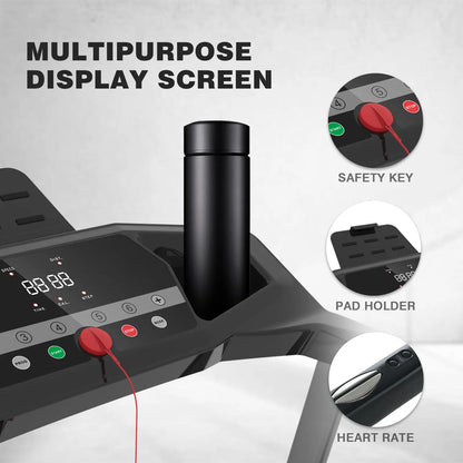 Motorized Home Treadmill – Compact Electric Treadmill for Walking, Running & Cardio Workouts