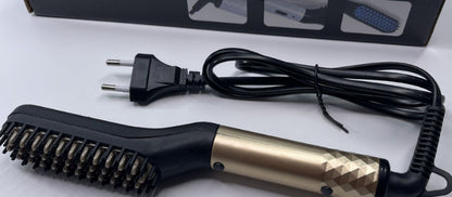 Multifunctional Hair & Beard Straightener Brush – Men’s Hair Comb Styling Tool