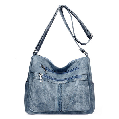 Retro Soft Leather Shoulder Bag – Easy-Match Casual Handbag for Women