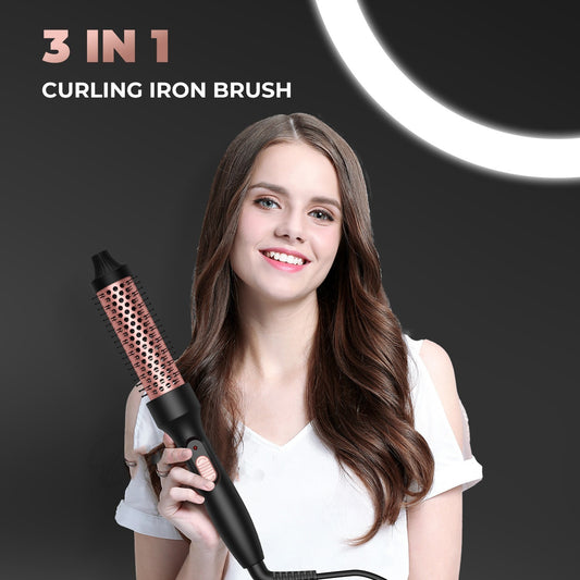 3-in-1 Hair Dryer Brush – High-Power Hot Air Styler, Straightener & Curler