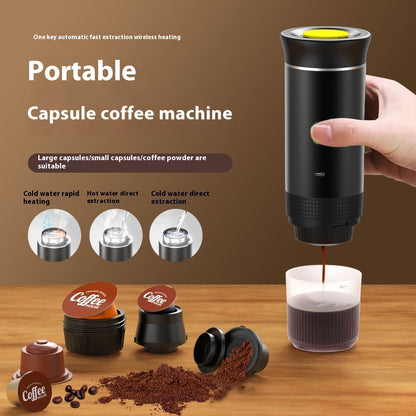 Portable 3-in-1 Coffee Maker with Electric Grinder