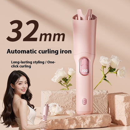 Wireless Automatic Hair Curler – LCD Display, USB Rechargeable, Portable Heat Styling Tool for Quick, Tangle-Free Curls