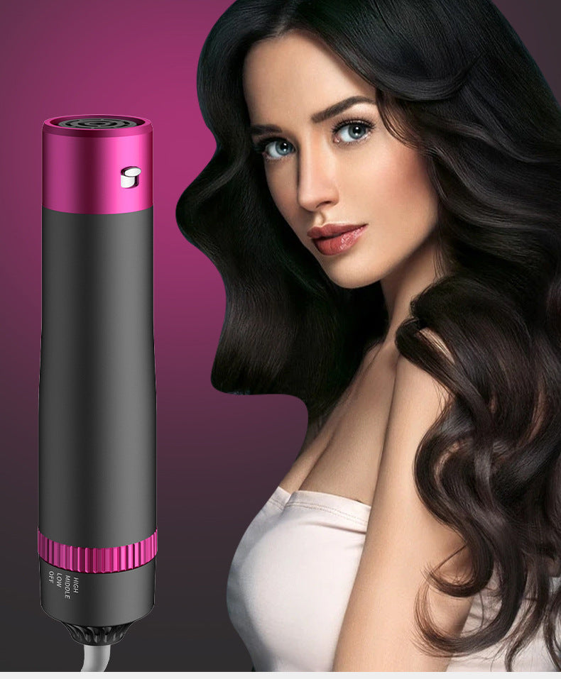 5-in-1 Hot Air Styling Comb with Curler & Hair Dryer – 3-Speed Adjustable, US Plug – Multi-Functional Hair Dryer & Styler
