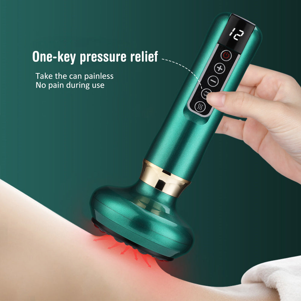 Electric Vacuum Cupping Massager | Anti-Cellulite & Fat Burning Gua Sha Cups | Slimming Suction