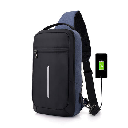 Anti-Theft USB Charging Chest Bag – Secure & Stylish Travel Companion