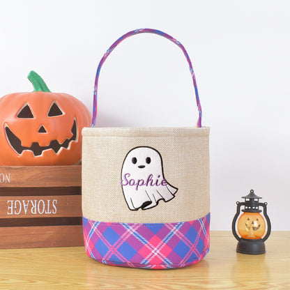 Halloween Ghost Fabric Storage Basket – Cute Foldable Organizer Bin for Toys, Laundry & Decor