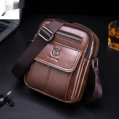 Men’s Mini Leather Shoulder Bag – Compact & Stylish Crossbody
