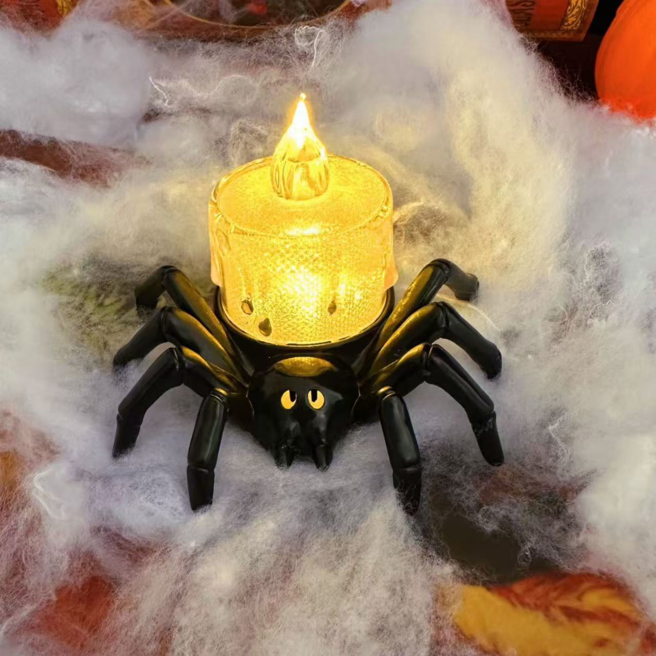 Halloween Spider String Lights – Creepy Night Light Decor for Haunted House, Bar, and Horror Party Decorations