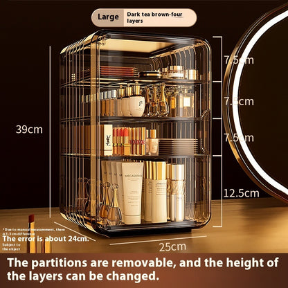 Portable Desktop Skin Care & Cosmetic Organizer – Storage Box for Beauty Products