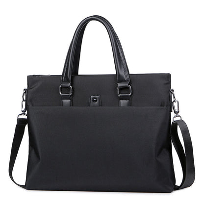 Men’s Portable Oxford Cloth Crossbody Bag – Trendy Horizontal Shoulder Bag