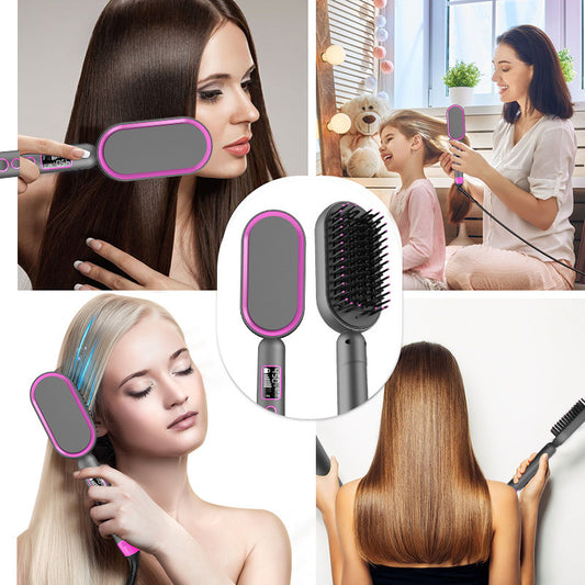 2-in-1 Hot Air Brush & Straightener Roller | Blow Dry and Style Simultaneously