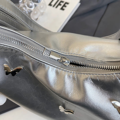 Large Leather Crossbody Handbag for Women – Designer Shoulder Purse with Adjustable Strap