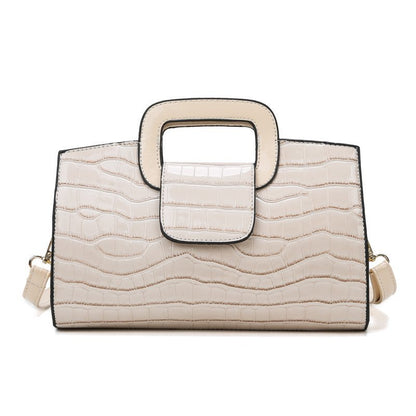 Vintage-Inspired Retro Pattern Handbag – European & American Style Shoulder Bag for Women