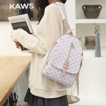 Summer Retro Women's Backpack – Trendy European & American Style Fashion Bag