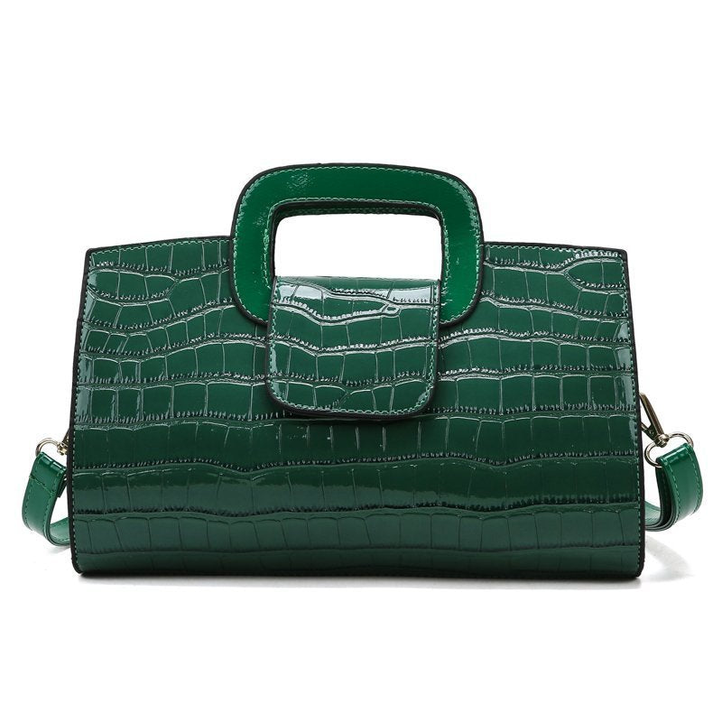 Vintage-Inspired Retro Pattern Handbag – European & American Style Shoulder Bag for Women