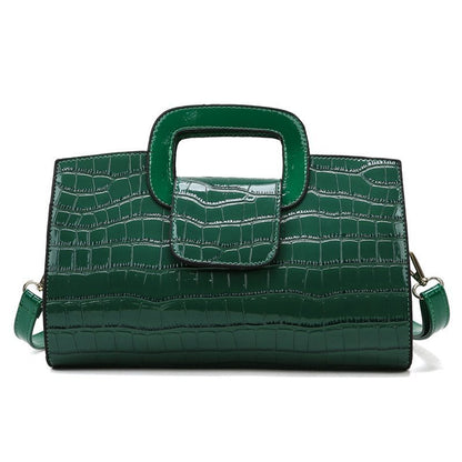 Vintage-Inspired Retro Pattern Handbag – European & American Style Shoulder Bag for Women