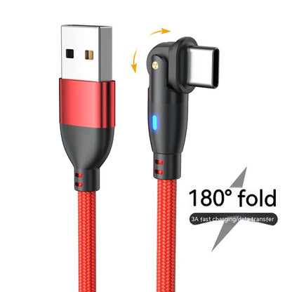 180° Rotating Type-C Fast Charging Cable