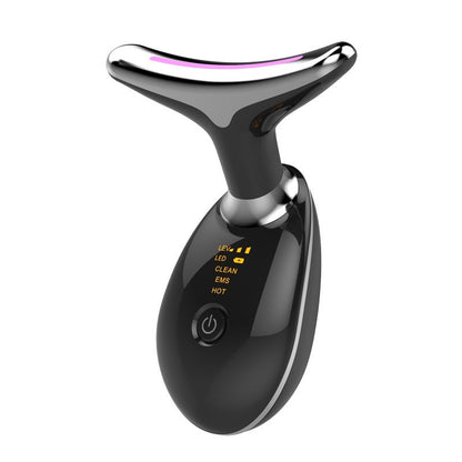 EMS Neck Firming & Lifting Massager – Microcurrent Wrinkle Remover with Heat Therapy