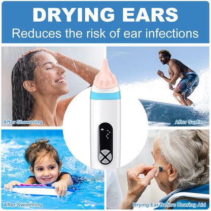 Portable Electric Ear Dryer for Quick and Safe Ear Drying After Swimming & Bathing