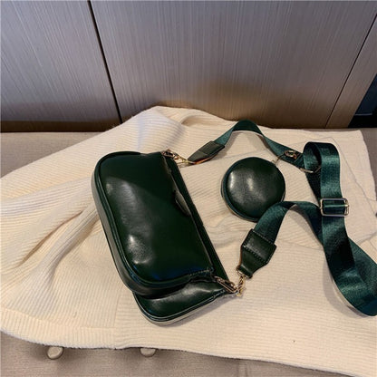 Black Luxury Handbag Set for Women – Stylish College & Everyday Bags