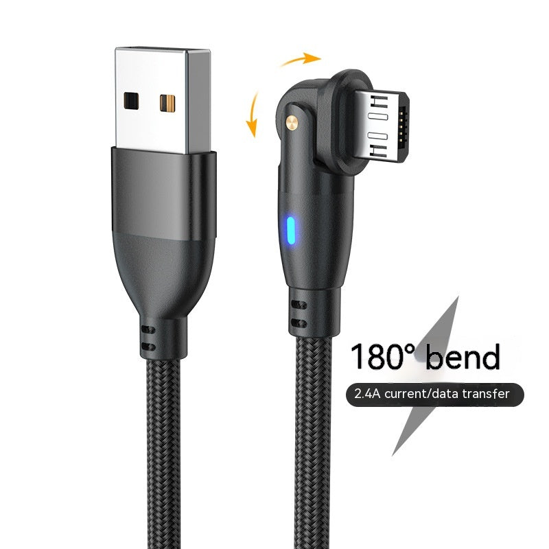 180° Rotating Type-C Fast Charging Cable