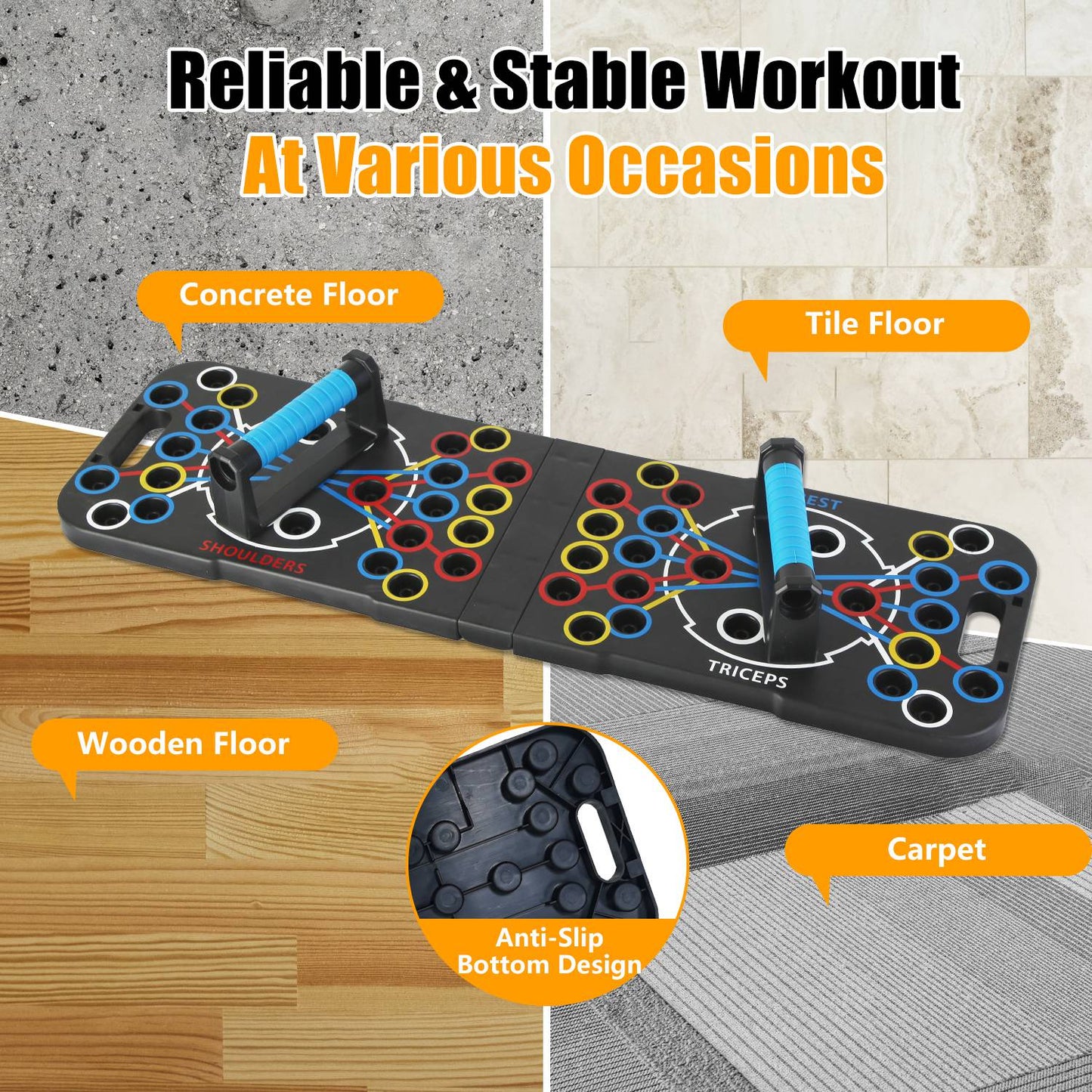 Multifunctional Push-Up Board Home Gym Set