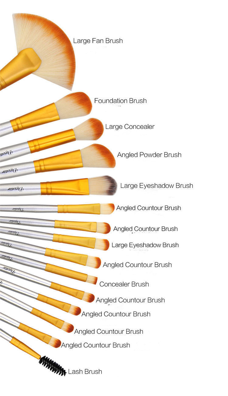 Professional Makeup Brush Set – Full Set with Soft Bristles for Foundation, Powder & Blending